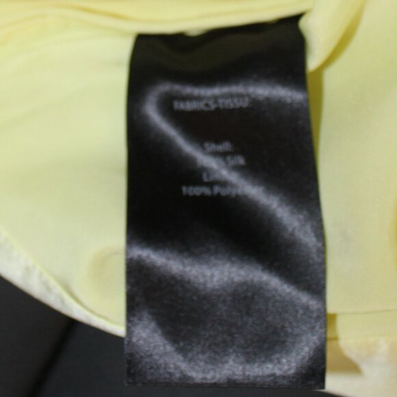 NWT Ciao Sea Draped Silk Skirt mini yellow side zapper size Large (European) - Picture 8 of 11
